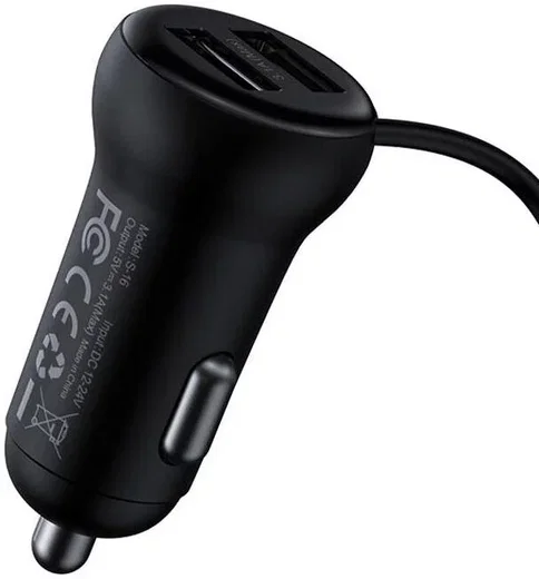 Baseus Dubbele USB Autolader en Bluetooth FM Muziek Transmitter 15W afbeelding 2