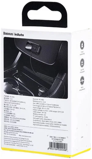 Baseus Dubbele USB Autolader en Bluetooth FM Muziek Transmitter 15W afbeelding 8