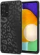 HappyCase Samsung Galaxy A52 / A52S Hoesje Flexibel TPU Luipaard Zwart afbeelding 2