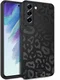 HappyCase Samsung Galaxy S21 FE Hoesje TPU Luipaard Print Zwart afbeelding 2