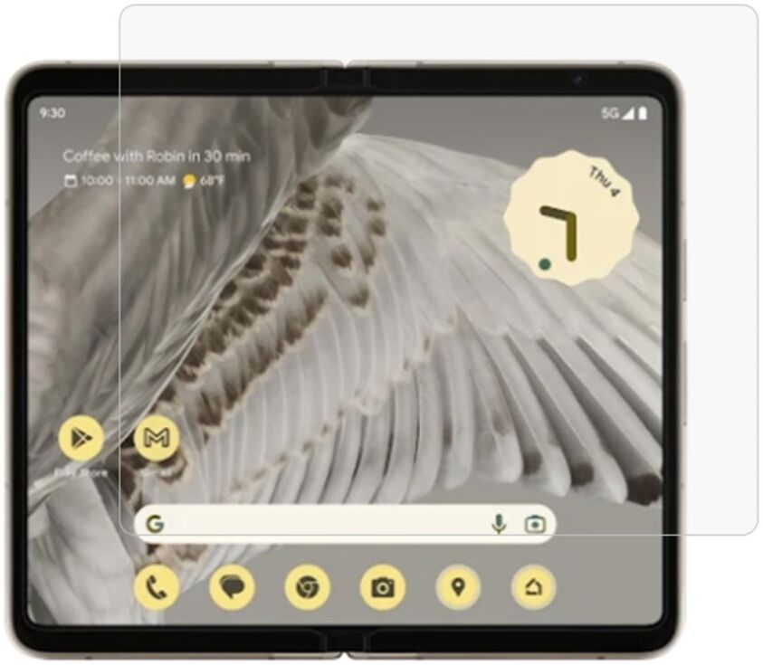 Google Pixel Fold Screen Protector Ultra Clear Display Folie (2-Pack) afbeelding 1