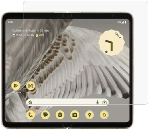 Google Pixel Fold Screen Protector Ultra Clear Display Folie (2-Pack) afbeelding 1