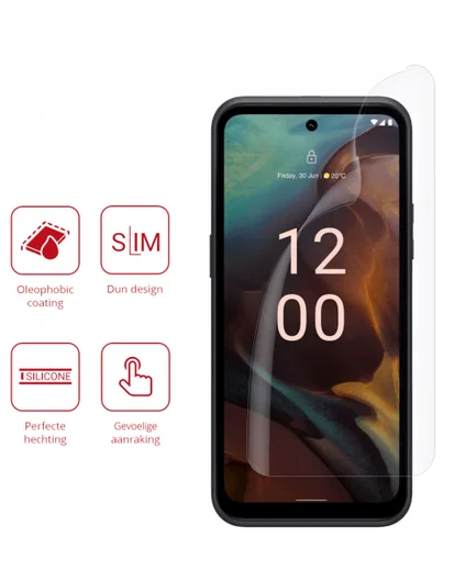 Rosso Nokia XR21 Screen Protector Ultra Clear Duo Pack afbeelding 2