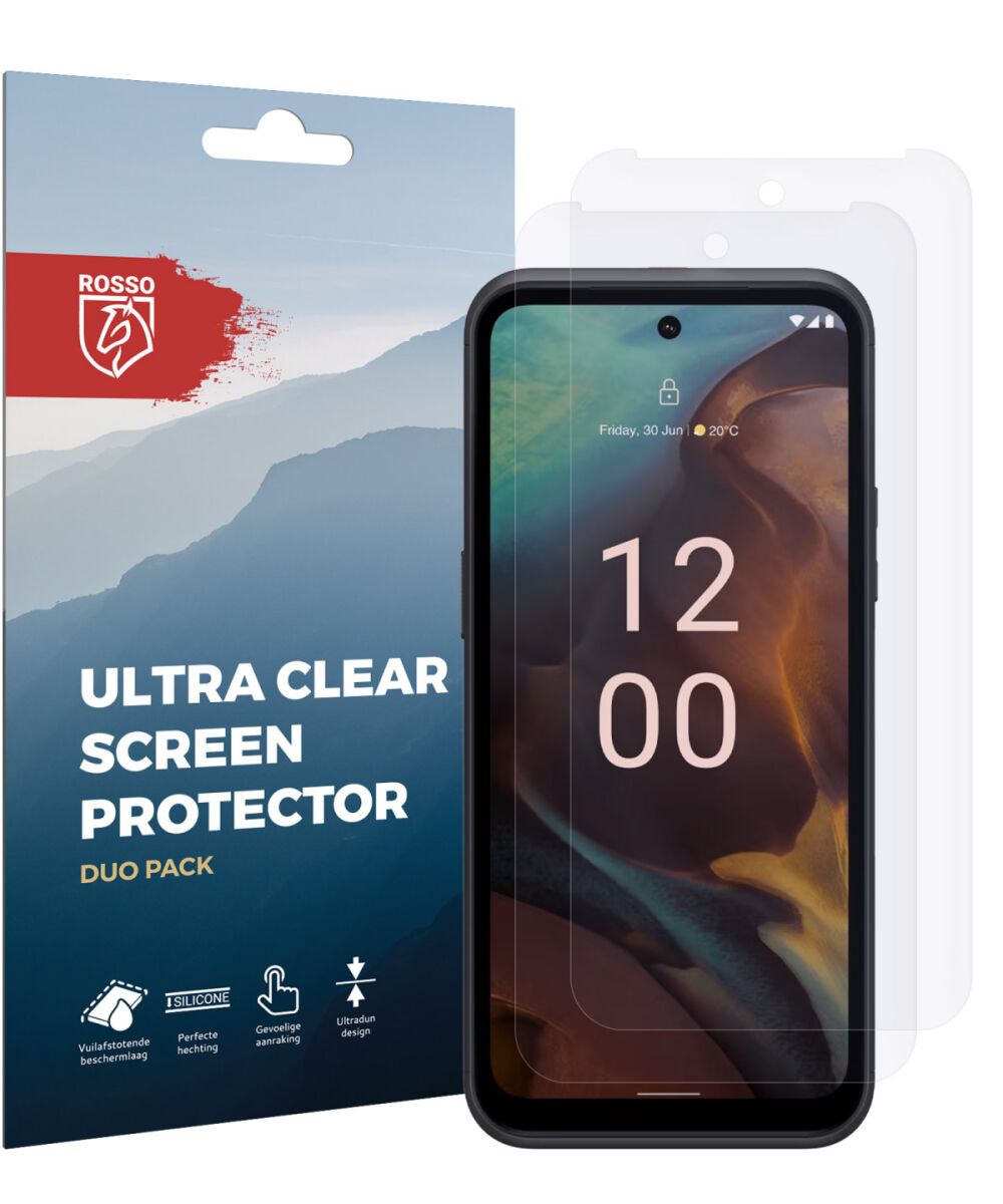 Rosso Nokia XR21 Screen Protector Ultra Clear Duo Pack afbeelding 7