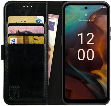 Rosso Element Nokia XR21 Hoesje Book Case Wallet Zwart