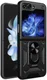 Samsung Galaxy Z Flip 5 Hoesje Magnetische Kickstand Back Cover Zwart