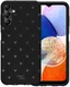 HappyCase Samsung Galaxy A14 Hoesje Flexibel TPU Hartjes Print Zwart afbeelding 2
