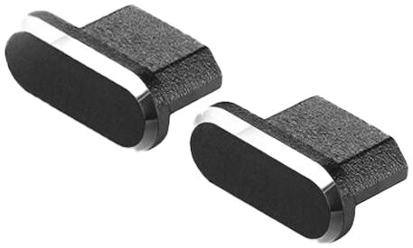 Stofdichte Plug (2-Pack) voor Micro-USB poort Zwart afbeelding 2