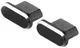 Stofdichte Plug (2-Pack) voor Micro-USB poort Zwart afbeelding 2