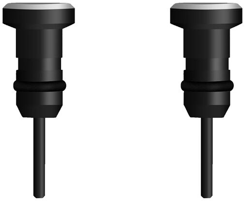 Stofdichte Plug (2-Pack) voor 3.5mm Jack/Poort Zwart afbeelding 2