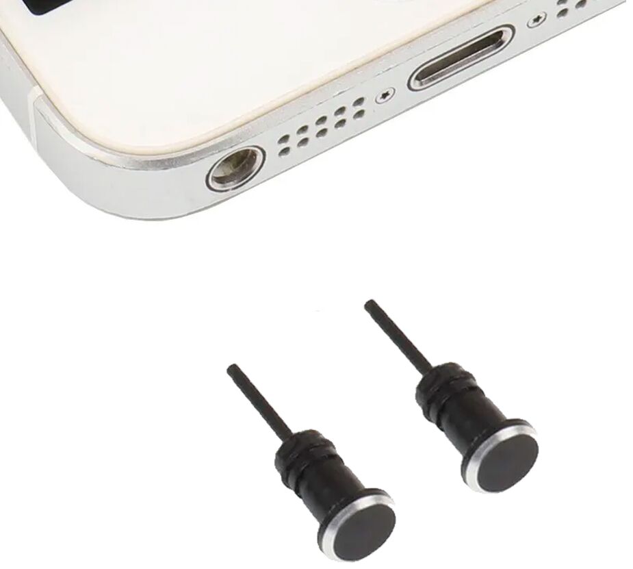 Stofdichte Plug (2-Pack) voor 3.5mm Jack/Poort Zwart afbeelding 1