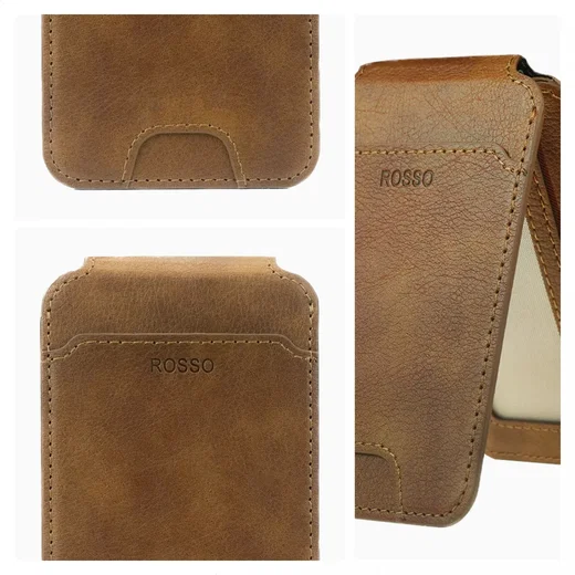 Rosso Element MagSafe Kaarthouder voor Pasjes / Portemonnee Bruin afbeelding 5