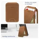 Rosso Deluxe Echt Leer MagSafe Kaarthouder Pasjes / Portemonnee Bruin afbeelding 2
