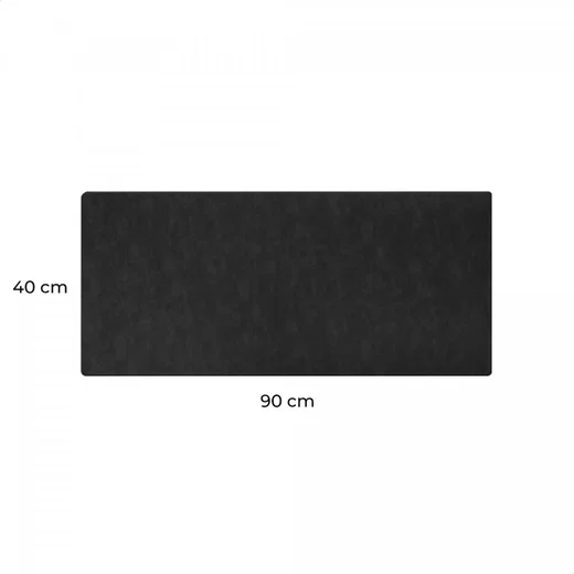 Rosso Element Muismat XXL voor Bureau/Kantoor Kunstleer Zwart afbeelding 6