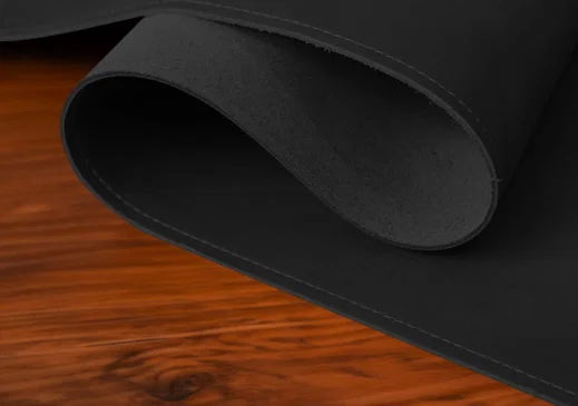 Rosso Deluxe Muismat XXL voor Bureau/Kantoor Leer Zwart afbeelding 6
