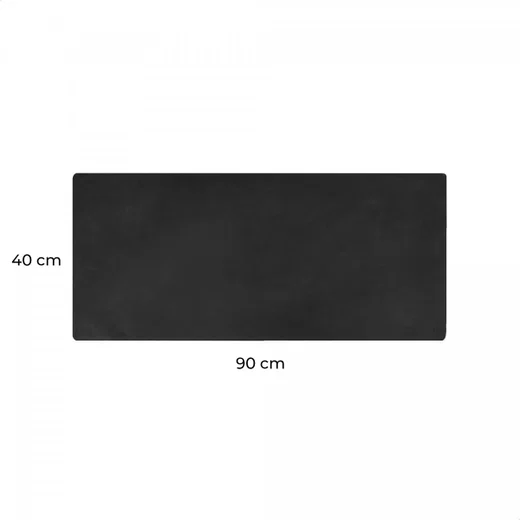 Rosso Deluxe Muismat XXL voor Bureau/Kantoor Leer Zwart afbeelding 7