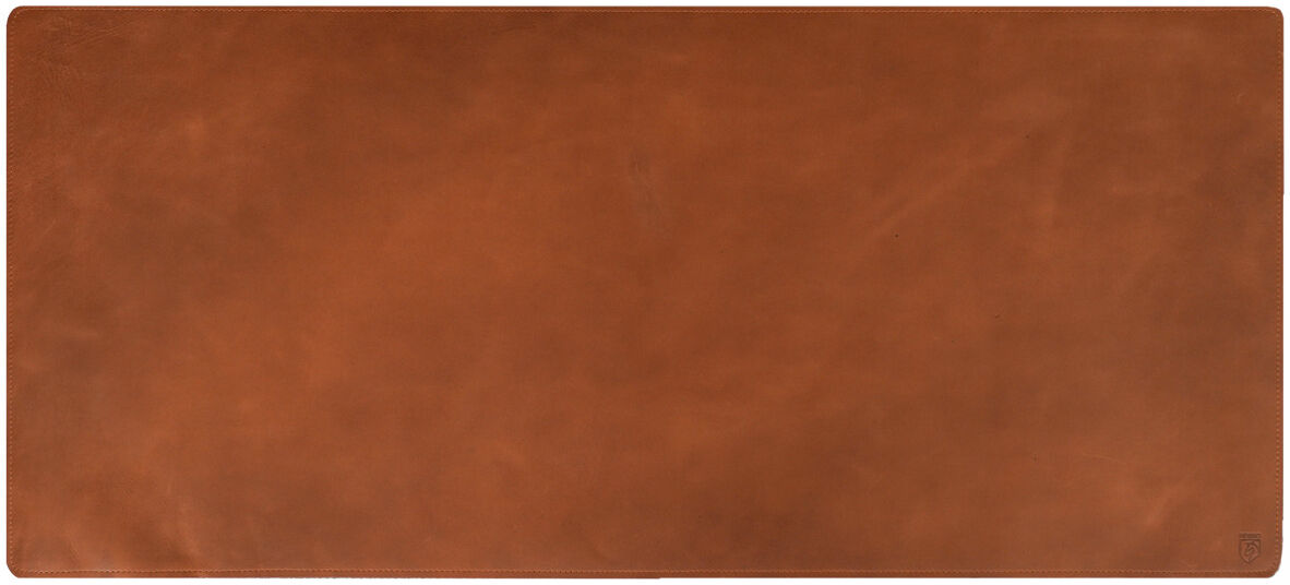 Rosso Deluxe Muismat XXL voor Bureau/Kantoor Leer Bruin afbeelding 3