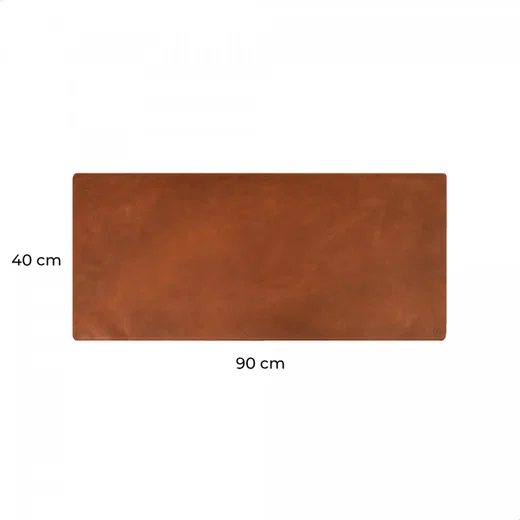 Rosso Deluxe Muismat XXL voor Bureau/Kantoor Leer Bruin afbeelding 7