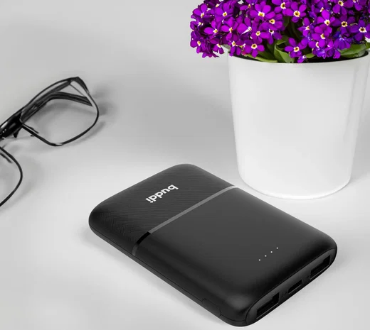 Buddi Go Powerbank USB-C Reisformaat Mini Compact 5.000 mAh Zwart afbeelding 7