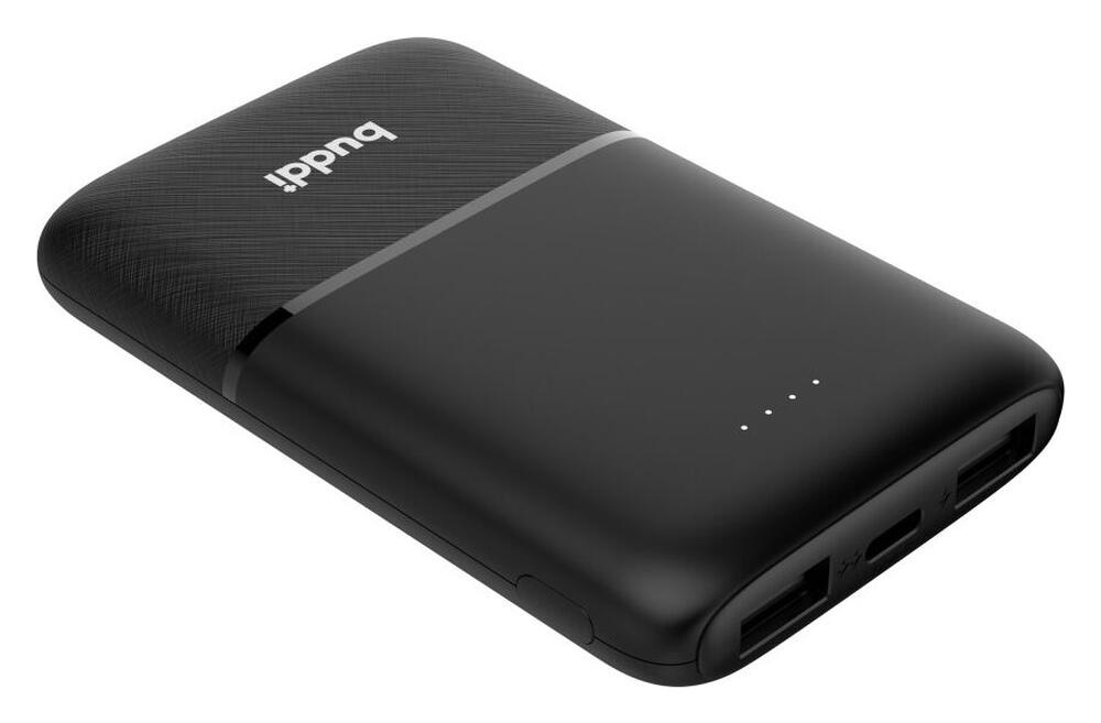 Buddi Go Powerbank USB-C Reisformaat Mini Compact 5.000 mAh Zwart afbeelding 11