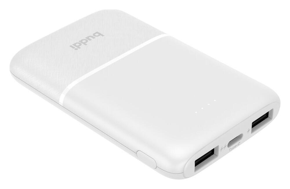 Buddi Go Powerbank USB-C Reisformaat Mini Compact 5.000 mAh Wit afbeelding 11