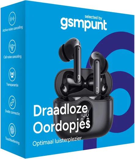 SBG Draadloze Oordopjes Noise Cancelling Bluetooth met Display Zwart afbeelding 14