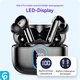 SBG Draadloze Oordopjes Noise Cancelling Bluetooth met Display Zwart afbeelding 7