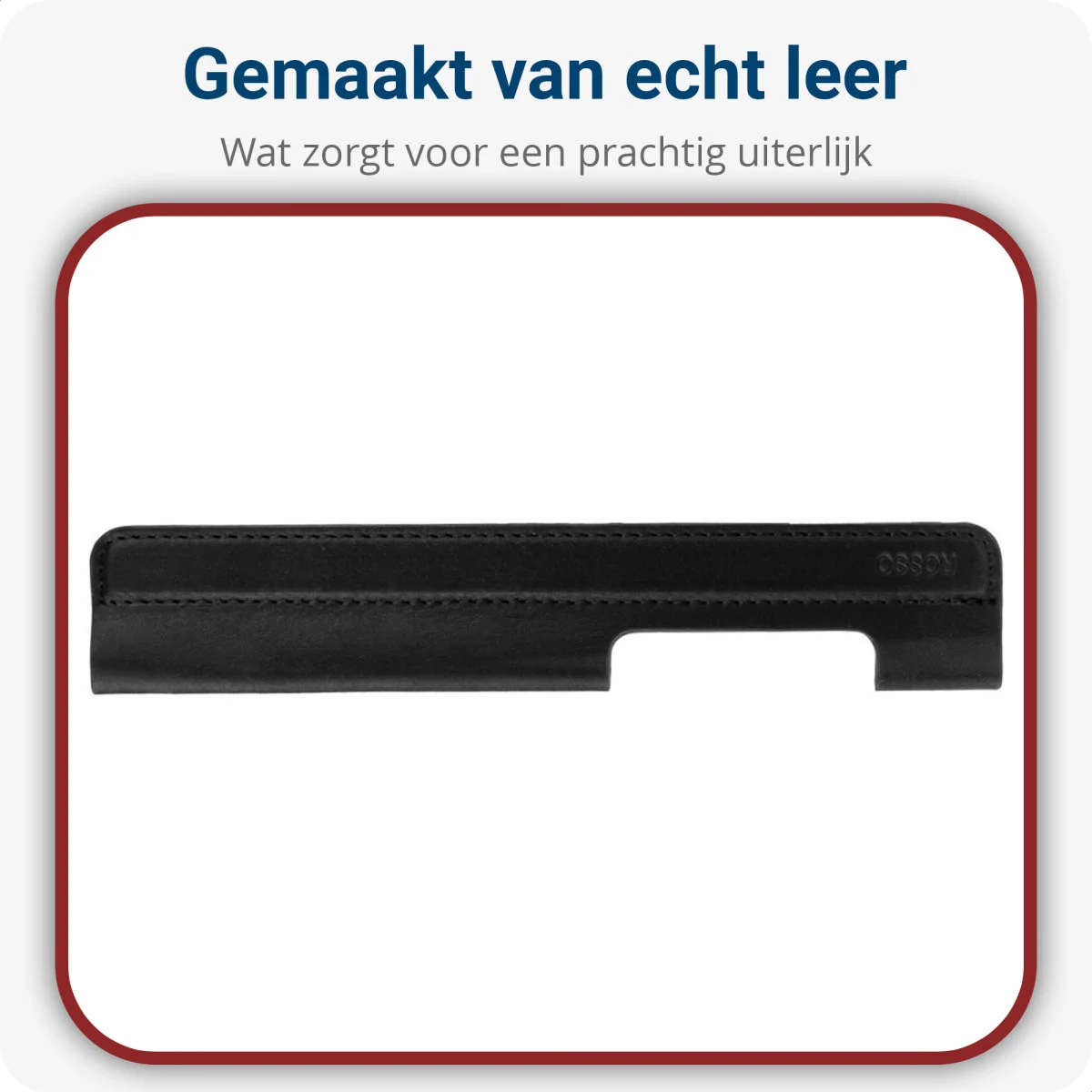 Rosso Deluxe Pennen Houder / Sleeve voor Tablet/iPad/Notitieboek Zwart afbeelding 4