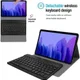 Samsung Galaxy Tab A7 (2020 / 2022) Bluetooth Toetsenbord Hoes Zwart afbeelding 2