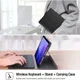 Samsung Galaxy Tab A7 (2020 / 2022) Bluetooth Toetsenbord Hoes Zwart afbeelding 4