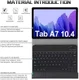 Samsung Galaxy Tab A7 (2020 / 2022) Bluetooth Toetsenbord Hoes Zwart afbeelding 9