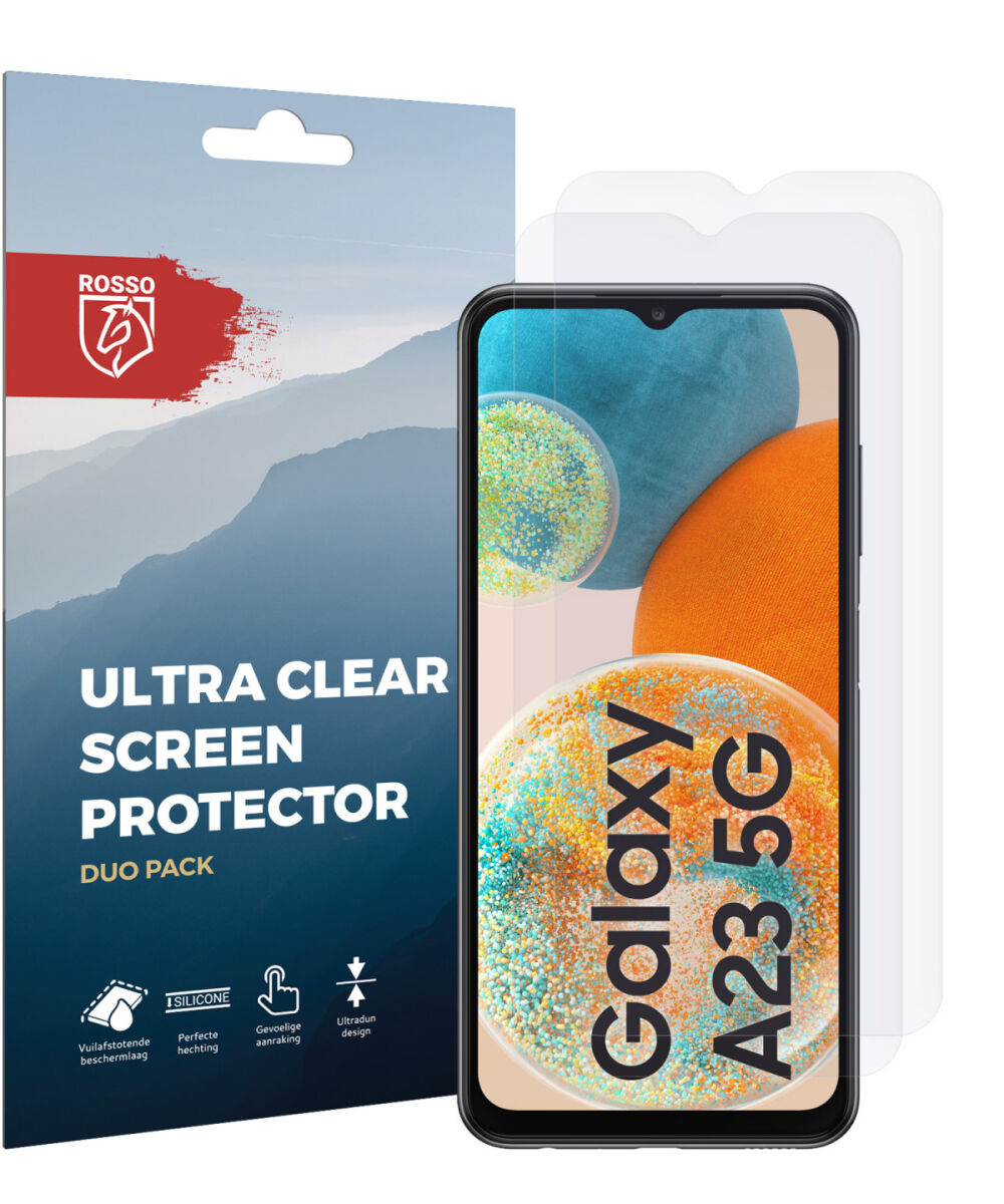 Rosso Samsung Galaxy M23 / A23 Screen Protector Ultra Clear Duo Pack afbeelding 9
