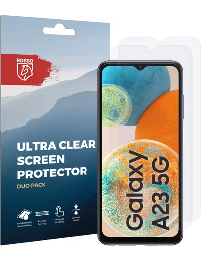 Rosso Samsung Galaxy M23 / A23 Screen Protector Ultra Clear Duo Pack afbeelding 9