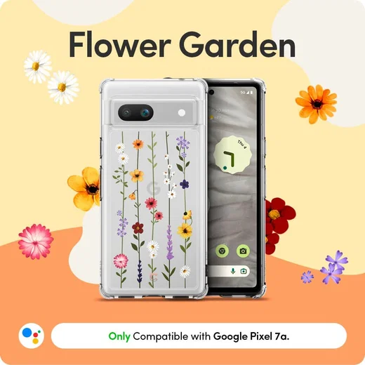 Spigen Cyrill Cecile Google Pixel 7a Hoesje Back Cover Flower Garden afbeelding 2