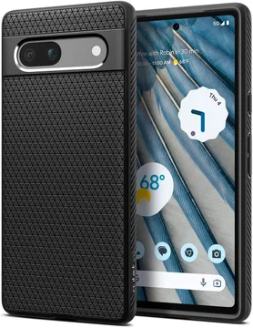 Spigen Liquid Air Google Pixel 7a Hoesje Back Cover Zwart