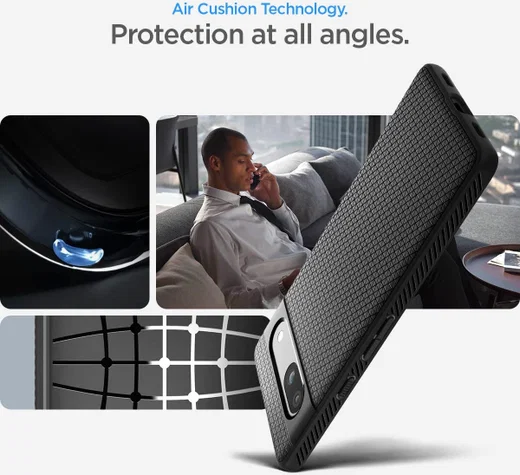 Spigen Liquid Air Google Pixel 7a Hoesje Back Cover Zwart afbeelding 4