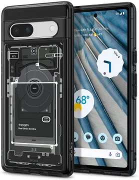 Spigen Ultra Hybrid Zero One Google Pixel 7a Hoesje Transparant Zwart