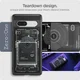 Spigen Ultra Hybrid Zero One Google Pixel 7a Hoesje Transparant Zwart afbeelding 4