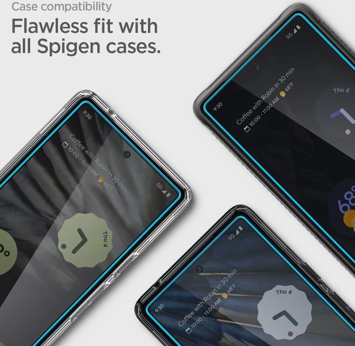 Spigen AlignMaster Google Pixel 7a Tempered Glass (2-Pack) afbeelding 9
