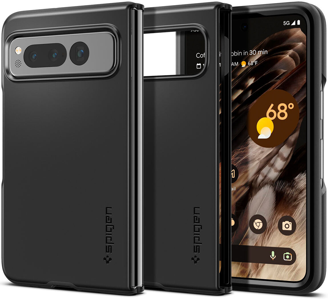 Spigen Thin Fit Google Pixel Fold Hoesje Back Cover Zwart afbeelding 1
