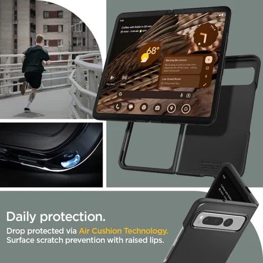 Spigen Thin Fit Google Pixel Fold Hoesje Back Cover Zwart afbeelding 4