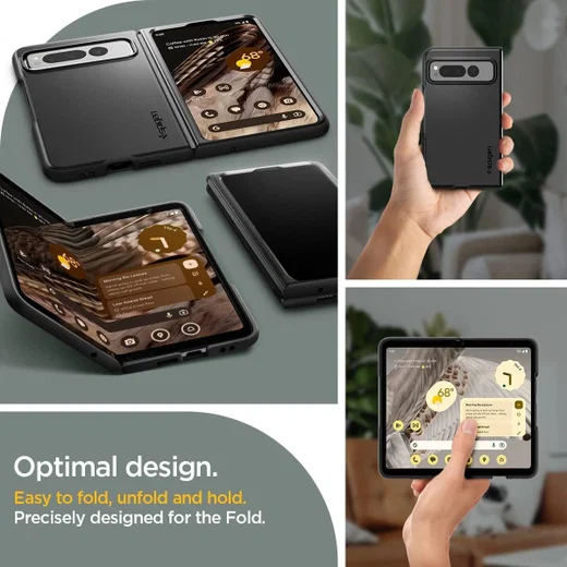 Spigen Thin Fit Google Pixel Fold Hoesje Back Cover Zwart afbeelding 5