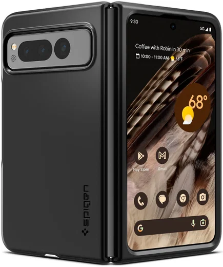 Spigen Thin Fit Google Pixel Fold Hoesje Back Cover Zwart afbeelding 2