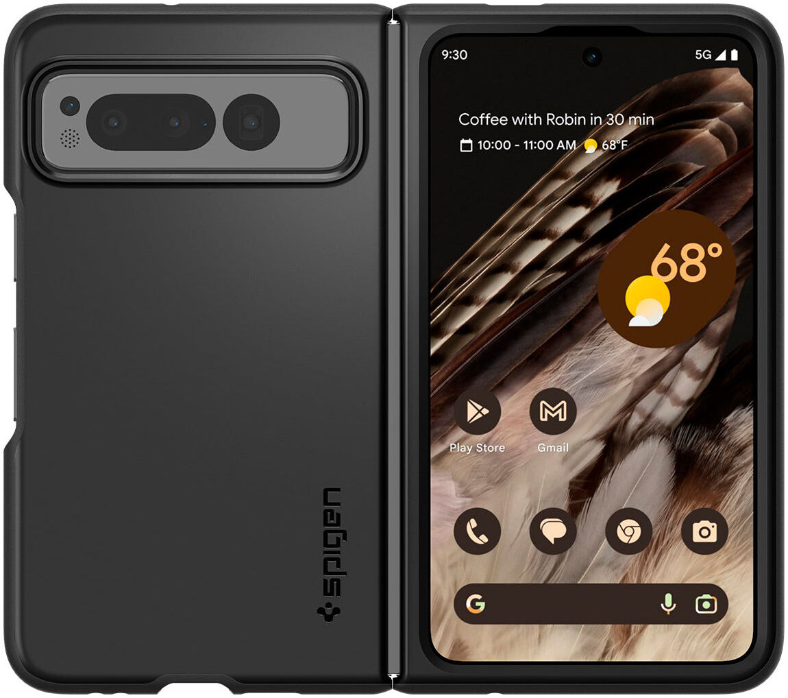 Spigen Thin Fit Google Pixel Fold Hoesje Back Cover Zwart afbeelding 11