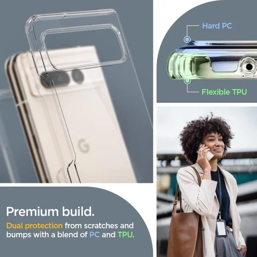 Spigen Ultra Hybrid Google Pixel Fold Hoesje Back Cover Transparant afbeelding 4