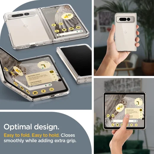 Spigen Ultra Hybrid Google Pixel Fold Hoesje Back Cover Transparant afbeelding 5