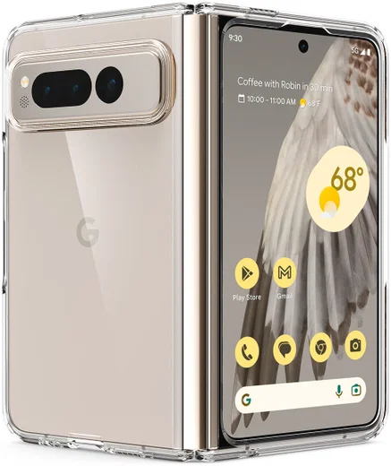 Spigen Ultra Hybrid Google Pixel Fold Hoesje Back Cover Transparant afbeelding 2
