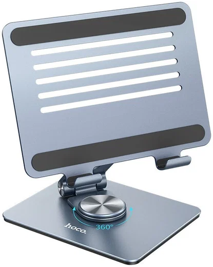 Hoco PH52 Bureau Houder Smartphone/Tablet/Laptop Grijs afbeelding 2