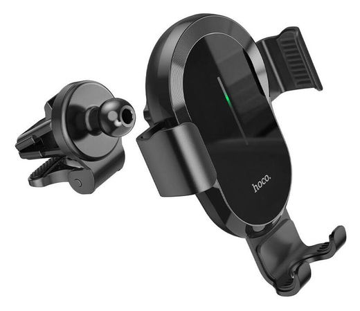 Hoco Ventilatierooster Telefoonhouder Auto met Draadloze Oplader 15W afbeelding 6