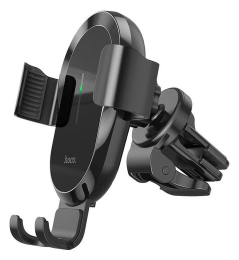 Hoco Ventilatierooster Telefoonhouder Auto met Draadloze Oplader 15W afbeelding 7